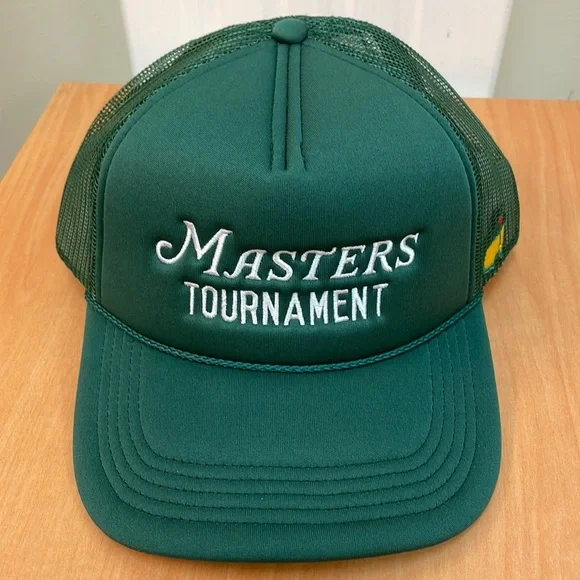 New 2024 Masters Tournament Foamy Tourny Mesh Back Rope Hat Masters Amen Corner Hat green with rope snapback 2024  main image 2